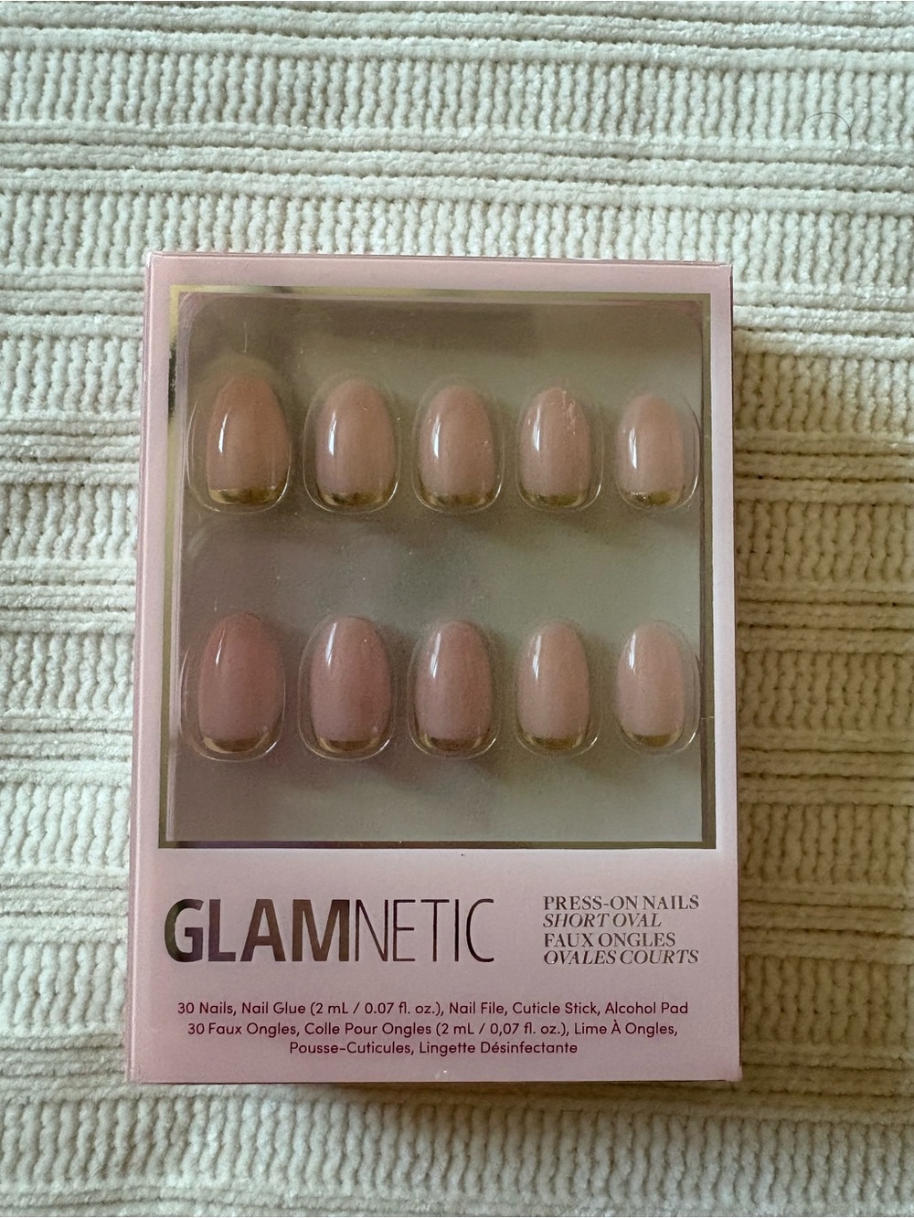 Glamnetic Nude Pink Press-On Oval Nails Glam Goals
